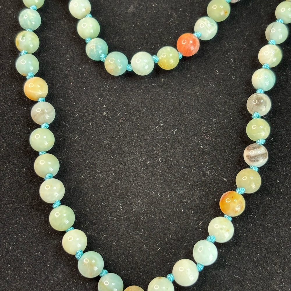 Handcrafted Multi-Color Statement Beaded Necklace… - image 4